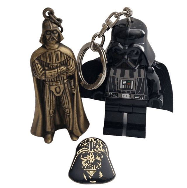 Darth Vader action figure, Tie Fighter, Key-rings, Game, Tin, Pin bundle 