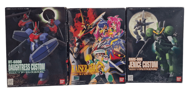 EVANGELION set of 6 model kits made by BAN DAI in 1996