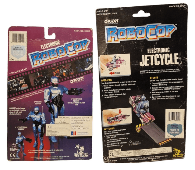 Robocop on Jetcyle, Robocop, ED-209 vs Mr Kinney model / figures bundle