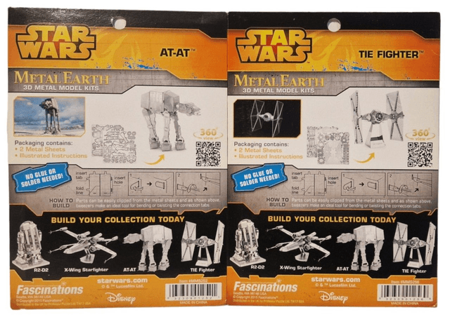 Star Wars 3D metal model kit set