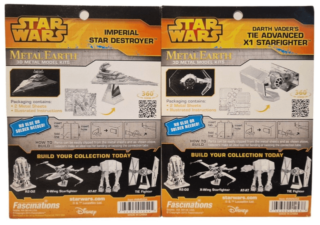 Star Wars 3D metal model kit set