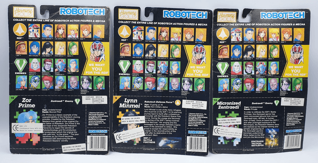 Robotech action figures inc. rare Robotech Master