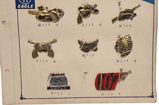 WIld West, James Bond, Man from U.N.C.L.E. children's belt buckle accessories