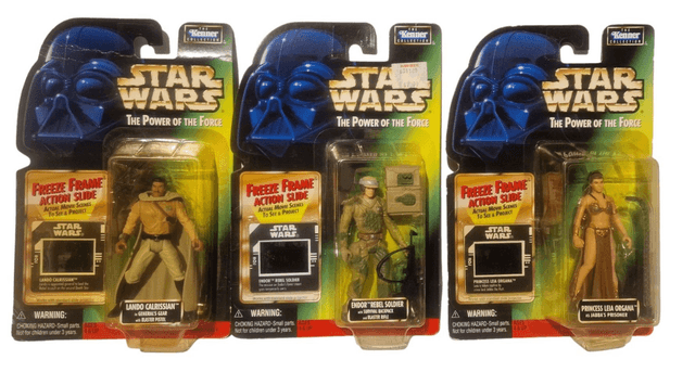 Prune Face, Endoor Rebel Soldier, AT-AT Driver, Lando, Princess Leia