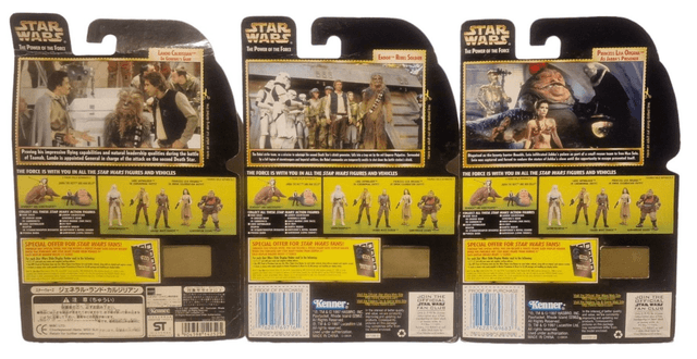 Prune Face, Endoor Rebel Soldier, AT-AT Driver, Lando, Princess Leia