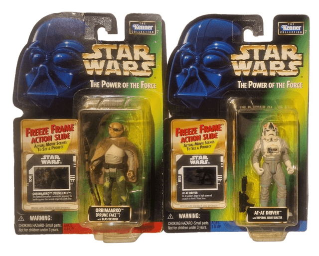 Prune Face, Endoor Rebel Soldier, AT-AT Driver, Lando, Princess Leia