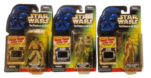 Prune Face, Endoor Rebel Soldier, AT-AT Driver, Lando, Princess Leia