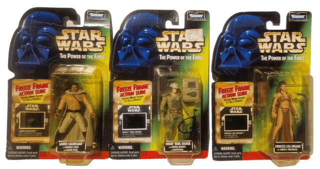 Prune Face, Endoor Rebel Soldier, AT-AT Driver, Lando, Princess Leia
