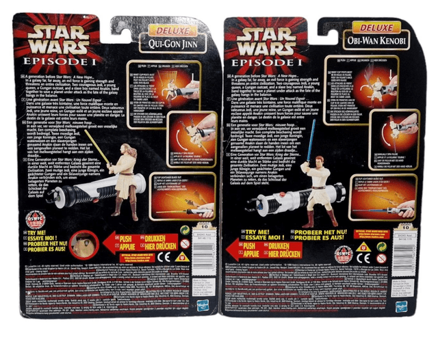 Obi-Wan, Qui-Gon, Anakin Skywalker, Padme, Darth Maul, Boss Nass, figure set