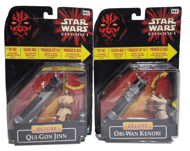 Obi-Wan, Qui-Gon, Anakin Skywalker, Padme, Darth Maul, Boss Nass, figure set
